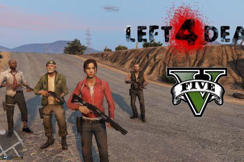 Left4Dead 1 Squad [Add-On Ped]